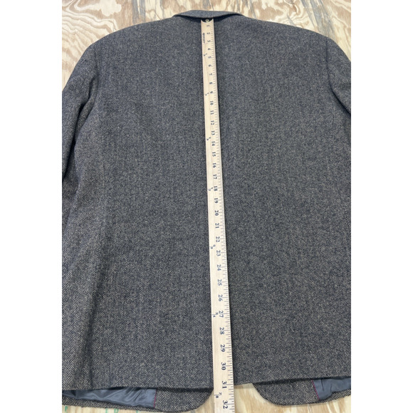Chereskin Sport Coat Blazer Jacket Mens 42R Brown Herringbone Camel Hair Blend - Picture 15 of 16